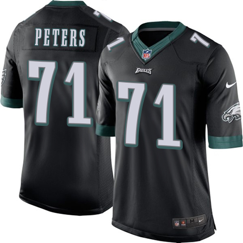 Men's Limited Jason Peters Nike Jersey Black Alternate - #71 NFL Philadelphia Eagles